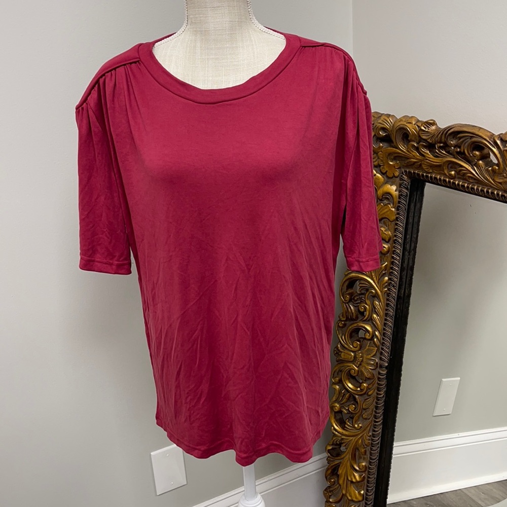 One One Six Red Comfy Top Women Size 1X